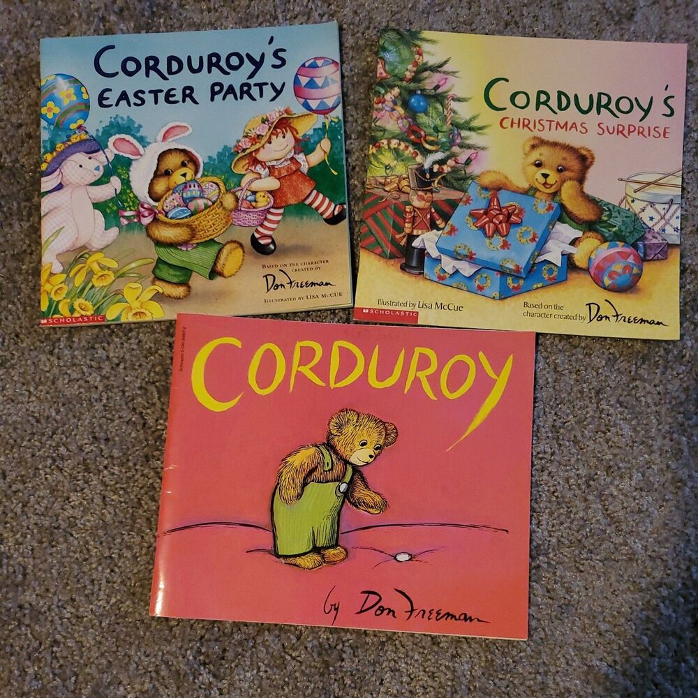 EUC Corduroy,Christmas Surprise & Easter Party Children Paperback Books Lot Of 3